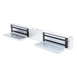 Chapa Magnética / Doble Puerta / 1200 lbs (500 kg) x 2 / LED Estado / Anti-Residual / 12/24 VCC