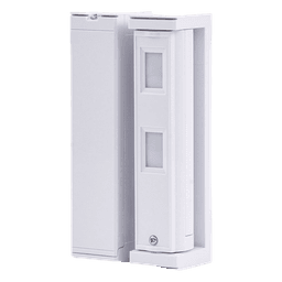 Sensor de Movimiento / Tipo Cortina / Ajuste de detección 2m o 5m / 100% Exterior / Inalambrico (Alimentación)/Compatible con cualquier panel de alarma / Proteja fachadas, puertas, ventanas, balcones y mas!