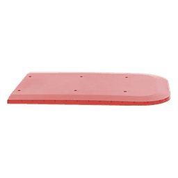 Domo lateral de reemplazo / Policarbonato rojo / Compatible X67 / 0.3 m (1 pie) aprox.