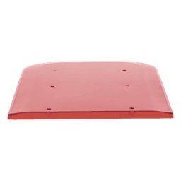 Domo lateral de reemplazo / Policarbonato rojo / Compatible X67 / 0.3 m (1 pie) aprox.
