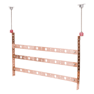 Montaje para Barra de Tierra / Cobre / 63.50 mm (2 1/2 in) / Tres y Cuatro Barras / Diseño Universal