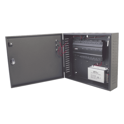 Controlador de Acceso 4 Puertas / 3,000 Huellas 30,000 Tarjetas / TCP/IP / Gabinete Metálico y Fuente 12V 5A