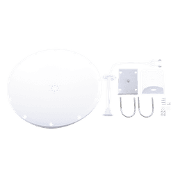 Kit de Antena y Radomo / 28 dBi / 4.8-6.5 GHz / SMA Macho Inverso / Alcance 15 km (9.3 mi)