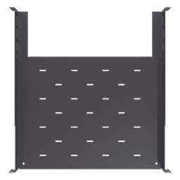 Charola para Rack / 1U / Profundidad Ajustable 347 a 489 mm (1.14 a 1.60 ft) / Carga 20 kg / 4 Postes / Acero Calibre 16-18