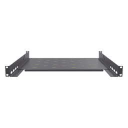 Charola para Rack / 1U / Profundidad Ajustable 347 a 489 mm (1.14 a 1.60 ft) / Carga 20 kg / 4 Postes / Acero Calibre 16-18