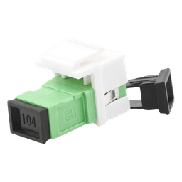 Acoplador Keystone de Fibra Óptica Monomodo SC/APC Simplex a SC/APC