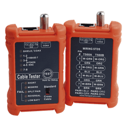 Tester Profesional para Mapeo de Cables de Red/Coaxiales