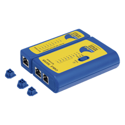 Probador de Cables de Red / Detección de Fallas / LEDs por Pin / Unidad Remota Incluida