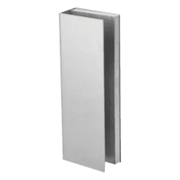 Bracket de Montaje Tipo U / Puertas de Vidrio 3/4" (19.1 mm) / Chapas Magnéticas 600 a 1200 lbs / Ajuste por Opresores / Aluminio Anodizado