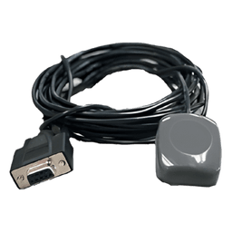 Combinación de Antena GPS y Receptor en un Sólo Componente, Incluyendo Cable y Conector RS-232 por Medio del Cual Proporciona Datos de Posicionamiento NMEA.