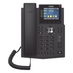 Teléfono IP / 6 Líneas SIP / Pantalla LCD a Color 2.8" / Audio HD G.722 y Opus / Conferencia 3 Vías / Puertos Gigabit / PoE 802.3af / OpenVPN / IPv6