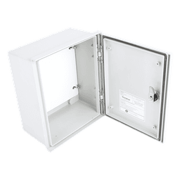 Gabinete de Poliéster / IP65 / 250 x 300 x 140 mm / Carga 30 kg / Placa Trasera Incluida / Cerradura con Llave
