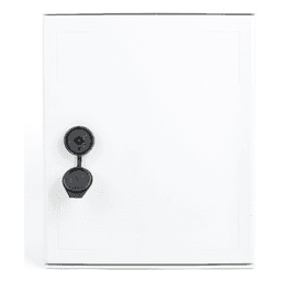 Gabinete de Poliéster / IP65 / 250 x 300 x 140 mm / Carga 30 kg / Placa Trasera Incluida / Cerradura con Llave