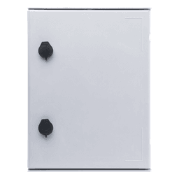 Gabinete de Poliéster IP65 Uso en Intemperie (300 x 400 x 200 mm) con Placa Trasera Interior de Plástico (Incluye Chapa y Llave).