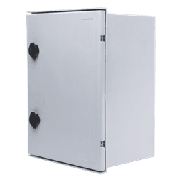 Gabinete de Poliéster IP65 Uso en Intemperie (300 x 400 x 200 mm) con Placa Trasera Interior de Plástico (Incluye Chapa y Llave).