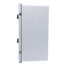 Gabinete de Poliéster IP65 Uso en Intemperie (300 x 400 x 200 mm) con Placa Trasera Interior de Plástico (Incluye Chapa y Llave).