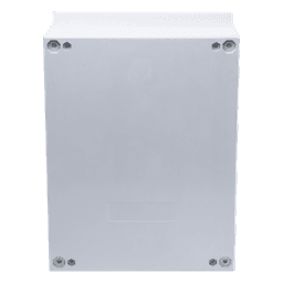 Gabinete de Poliéster IP65 Uso en Intemperie (300 x 400 x 200 mm) con Placa Trasera Interior de Plástico (Incluye Chapa y Llave).