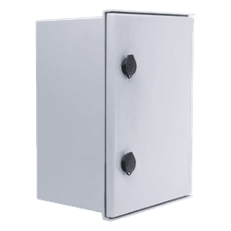 Gabinete de Poliéster IP65 Uso en Intemperie (300 x 400 x 200 mm) con Placa Trasera Interior de Plástico (Incluye Chapa y Llave).