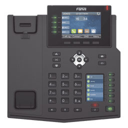 Teléfono IP Empresarial con Estándares Europeos, 16 líneas SIP con pantalla LCD a color 3.5", 30 teclas DSS/BLF, puertos Gigabit, IPv6, Opus y conferencia de 3 vías, PoE/DC