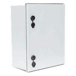Gabinete de Poliéster IP65 / 400 x 500 x 200 mm / Carga 30 kg / Placa Trasera Incluida / Cerradura con Llave