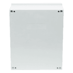 Gabinete de Poliéster IP65 / 400 x 500 x 200 mm / Carga 30 kg / Placa Trasera Incluida / Cerradura con Llave