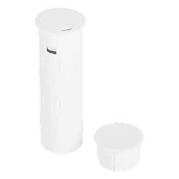 Sensor Magnético Inalámbrico para Empotrar / Invisible en Puerta Cerrada / Gap 2.54 cm / 345 MHz / Batería 5 Años / Diseño Cilíndrico Discreto