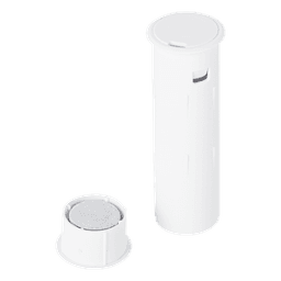 Sensor Magnético Inalámbrico para Empotrar / Invisible en Puerta Cerrada / Gap 2.54 cm / 345 MHz / Batería 5 Años / Diseño Cilíndrico Discreto