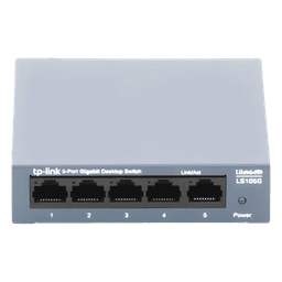 Switch de escritorio Gigabit de 5 puertos 10/100/1000Mbps, carcasa metálica 