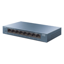 Switch de escritorio Gigabit de 8 puertos 10/100/1000Mbps, carcasa metálica 