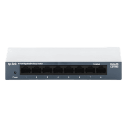 Switch de escritorio Gigabit de 8 puertos 10/100/1000Mbps, carcasa metálica 