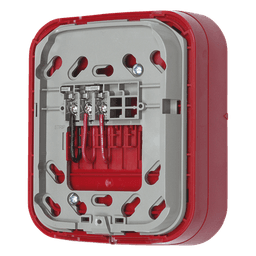 Base Inalámbrica Direccionable / Montaje en Pared / Salida 24 VDC / Red de Malla Swift / Color Rojo / UL y ULC Certificada