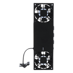 Kit de 2 Ventiladores (12 x 12 cm) con 3 Tomas de Corriente 110 Vca/50 Hz con Clavija