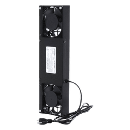 Kit de 2 Ventiladores (12 x 12 cm) con 3 Tomas de Corriente 110 Vca/50 Hz con Clavija