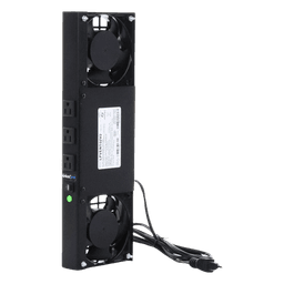 Kit de 2 Ventiladores (12 x 12 cm) con 3 Tomas de Corriente 110 Vca/50 Hz con Clavija