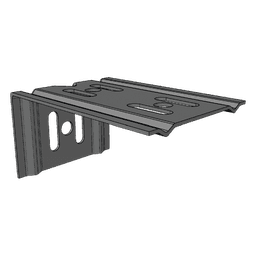 Ménsula Para MallaFils, para montaje en pared, para anchos de charola de 100 mm, con acabado electrozinc