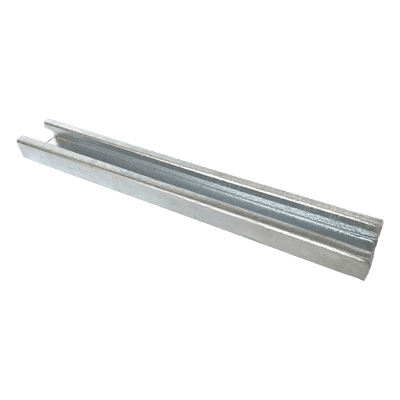 Unicanal liso 4x2, 3000 mm, con acabado Galvanizado por inmersión en caliente