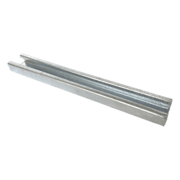 Unicanal liso 4x2, 3000 mm, con acabado Galvanizado por inmersión en caliente