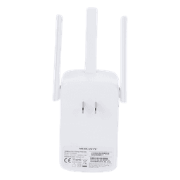 Repetidor / Extensor de Cobertura WiFi N / MU-MISO / 300 Mbps 2.4 GHz / 3 antenas externas / Botón WPS