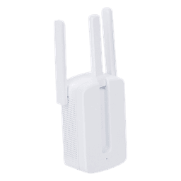 Repetidor / Extensor de Cobertura WiFi N / MU-MISO / 300 Mbps 2.4 GHz / 3 antenas externas / Botón WPS