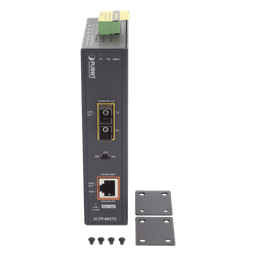 Convertidor de Medios Industrial PoE+ 1000BASE-LX a 10/100/1000BASE-T 802.3at (SC,SM) -20 km