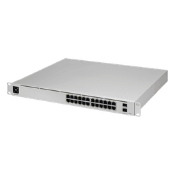 UniFi Switch USW-Pro-24-POE Gen2, con funciones capa 3, de 24 puertos PoE 802.3at/bt + 2 puertos 1/10G SFP+, 400W, pantalla informativa