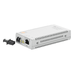 Convertidor de medios Gigabit Ethernet a fibra óptica, conector LC, multimodo (MMF), distancia de 220 hasta 500 m, con fuente de alimentación multi-región