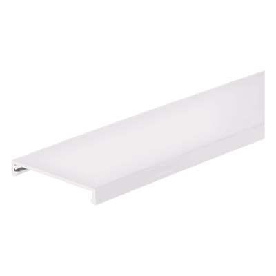 Cubierta de Conducto a Ras / 57.2 mm Ancho / 1.83 m Largo / PVC Sin Plomo / UL94 V-0 / Blanco