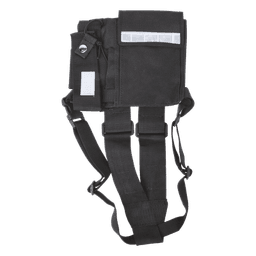 Pechera Universal sin logo con soporte para radio y bolígrafo más bolsa con cinta adherente para su seguridad.