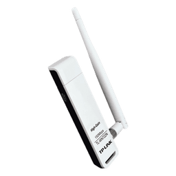 Adaptador USB inalámbrico de alta ganancia N 150 Mbps 2.4 GHz con 1 antena desmontable de 4dBi
