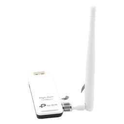 Adaptador USB inalámbrico de alta ganancia N 150 Mbps 2.4 GHz con 1 antena desmontable de 4dBi
