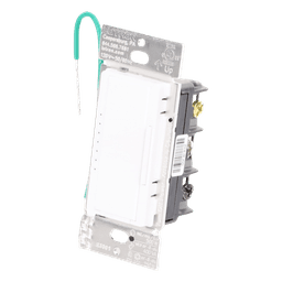 Atenuador de pared Maestro RF PRO de 120 V, 250 W en LED o 500 W incandescente, fase seleccionable y neutro opcional, para RadioRA 2, RA2 Select y RadioRA 3