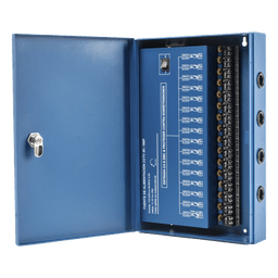 Fuente de Poder Profesional HEAVY DUTY @ 20 Amperes / Compatible con cámaras 4K / 16 Canales / Hasta 1.25A por Salida / Ajuste Independiente de 11 a 15 Vcc por Salida / Protección Contra Sobrecargas / Filtro de Ruido Especial para Cám