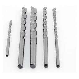 Juego de 5 Pzas. de Broca para Concreto, Zanco Recto (3/16", 1/4", 5/16", 3/8" y 1/2").