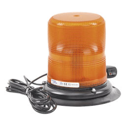 Baliza LED color ámbar con montaje magnético de succión DE 7" de altura